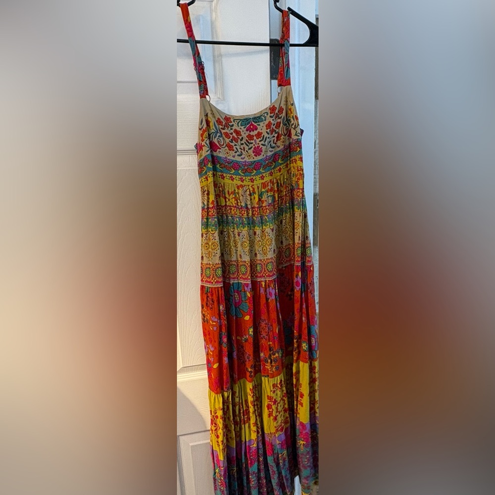 NATURAL LIFE Colorful Patchwork Maxi Dress